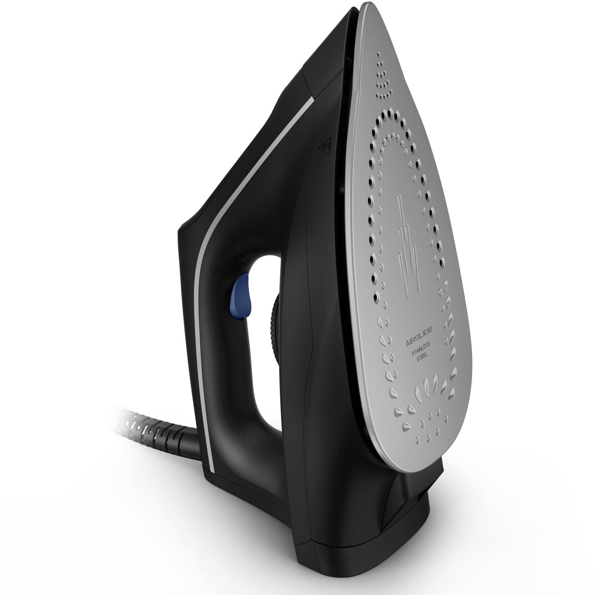 Centru de calcat Rowenta VR5121F0, statie de calcat, 2400W, presiune 5.2 bar, rezervor 1400 ml, negru/albastru, 1 buc