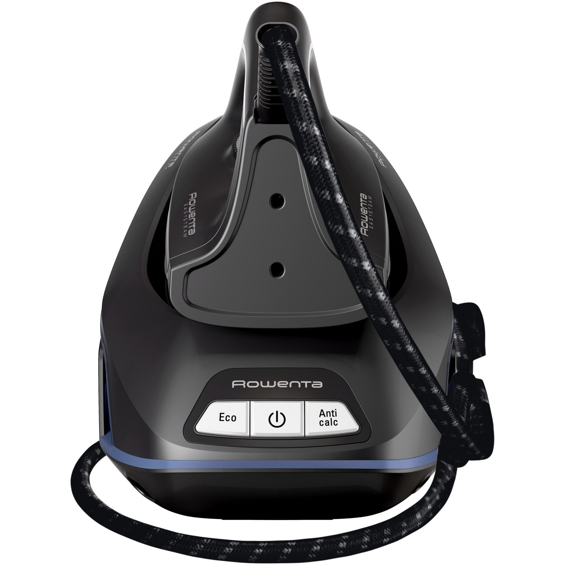 Centru de calcat Rowenta VR5121F0, statie de calcat, 2400W, presiune 5.2 bar, rezervor 1400 ml, negru/albastru, 1 buc