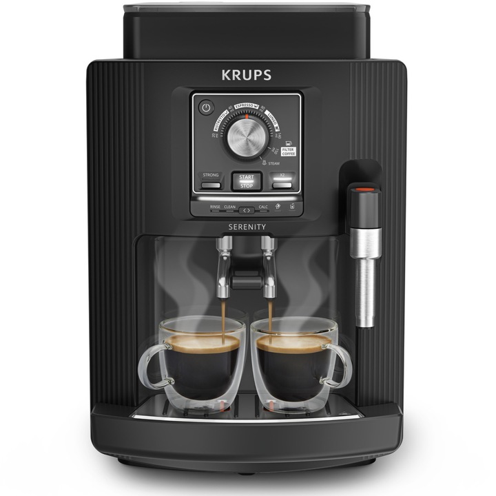 Espressor automat de cafea ETA Acorto 9180 90000, 1400W, 19 bar, sistem de spumare, negru