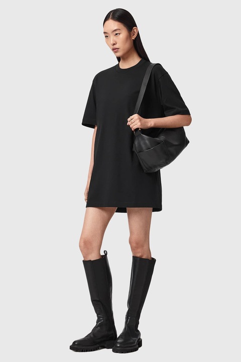 AllSaints, Organikuspamut pólóruha, Fekete