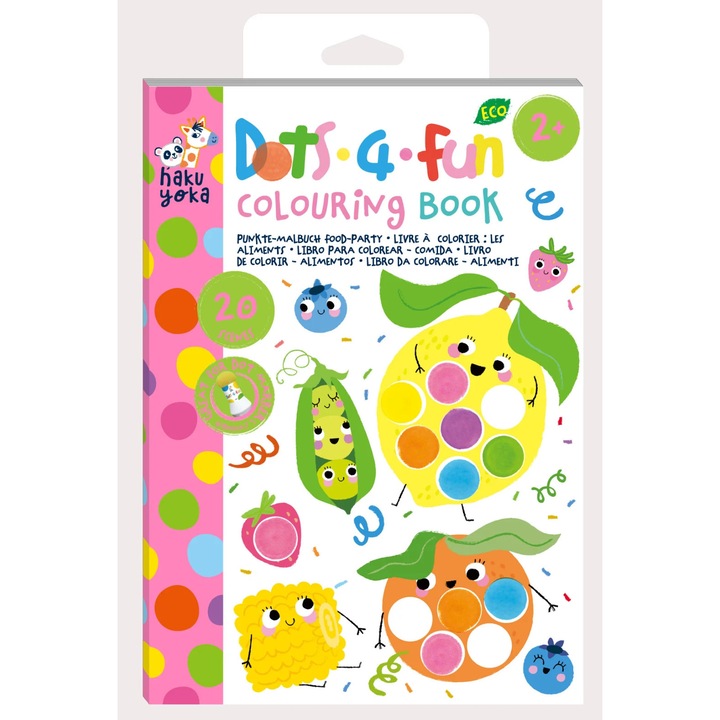 Carte de colorat Dots4Fun - Alimente