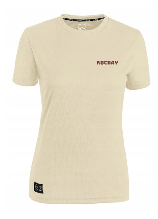 Rocday GELATO női sportpóló, all mountain kerékpározáshoz, bézs, környezetbarát anyag