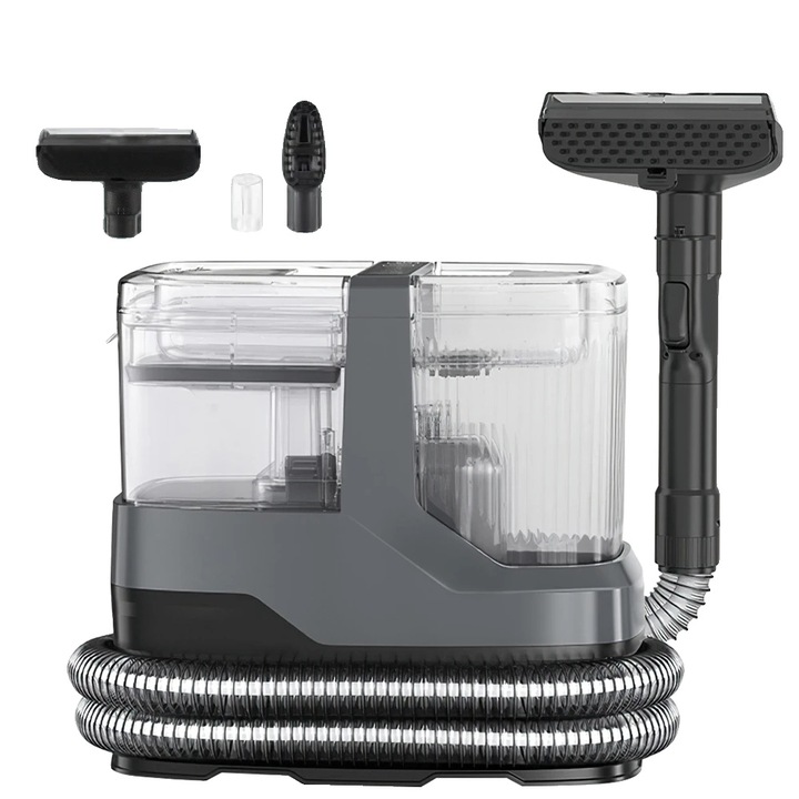 Aparat de curatat cu abur, 1200W, 17kPa, capacitate rezervor apa curata 1.6L, design cu doua rezervoare, tehnologie de incalzire rapida