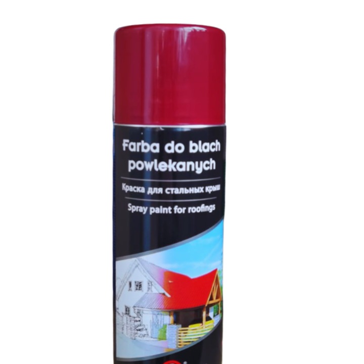Spray retus, fém tetőcserép, 400 ml, Matt, piros 3005