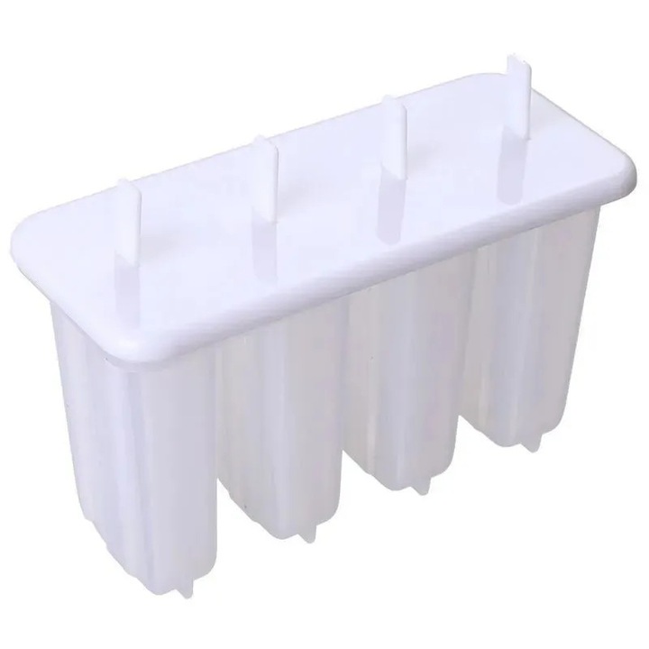 Fagylaltforma 4 rekesszel, fedéllel, PVC, gyermekeknek