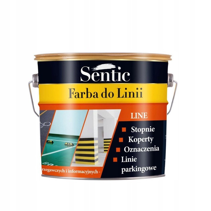 Betonfesték vonalakhoz, Sentic, fehér, 3L, kopásálló