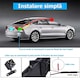 Огледало за кола с камера Dash Cam XPQKDC®, 4.3 инча екран, Full HD 1080P, включена камера за задно виждане, широк ъгъл на видимост, нощно виждане, G-сензор, цикличен запис, асистент за паркиране, водоустойчиво