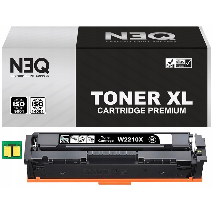 Prémium XL fekete toner 207X lézer nyomtatókhoz, 3150 oldal, kompatibilis készlet HP Color LaserJet Pro M255dw, M255nw, MFP M282nw, MFP M283cdw, MFP M283fdn, MFP M283fdw modellekkel
