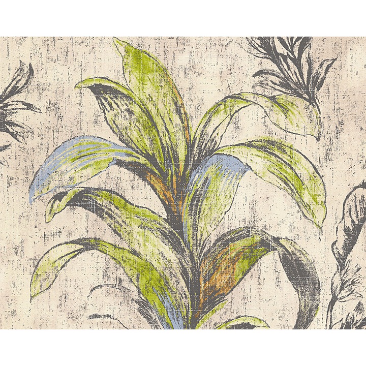 Tapet clasic SN Deco Group AS STYLEGUIDE KLASSISCH floral, negru și alb, 10x0, 53m