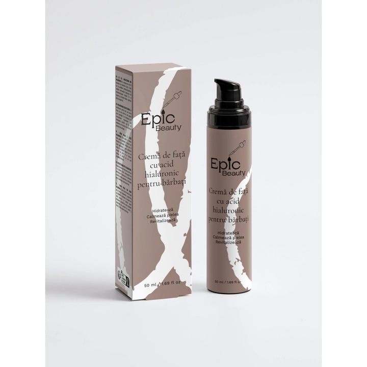 Epic Beauty arckrém hialuronsavval, 50ml, hidratáló normál bőrre, könnyed textúra