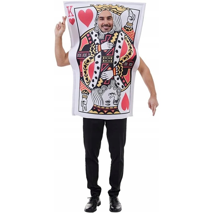 Snailify farsangi jelmez, KROL póker, unisex, egy méret, ideális Halloweenre, tematikus partikra