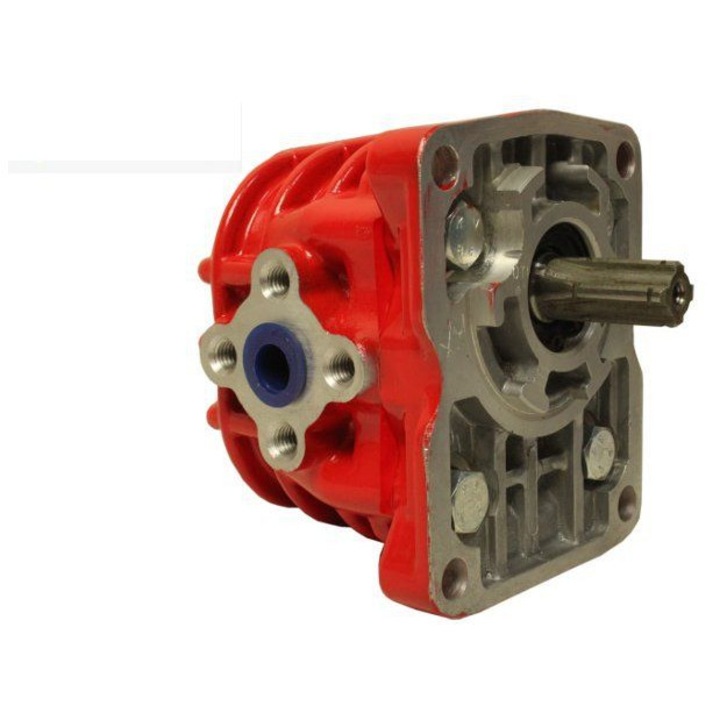 Pompa hidraulica cu angrenaje drepte, Hydrosila NSZ10Y-3, 4 freze, 10cm3/obr, pentru Wladimirec T-25