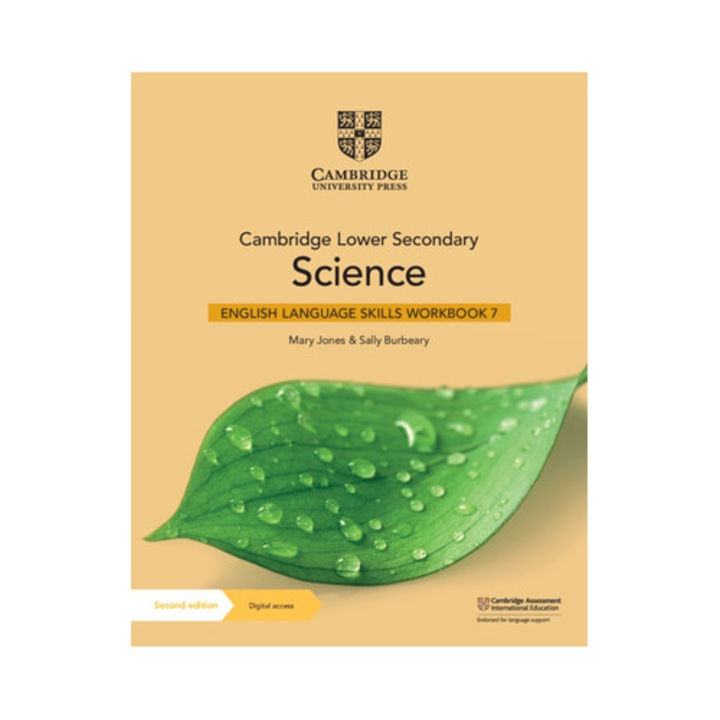 Cambridge Lower Secondary Science English Language Skills Workbook 7 With Digital Access (1 Year) - Mary Jones