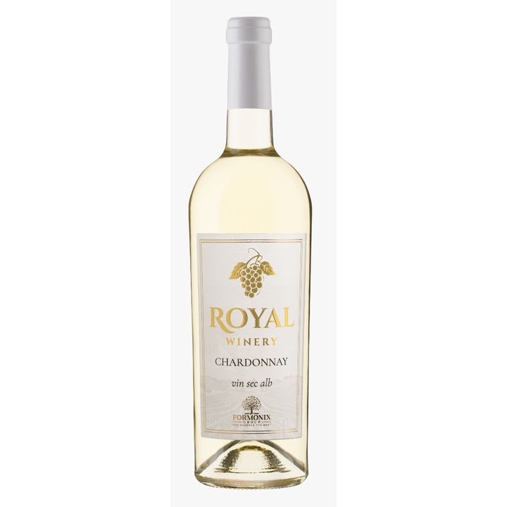 Vin Chardonnay 2022, Royal Winery, galben, 0.75 l