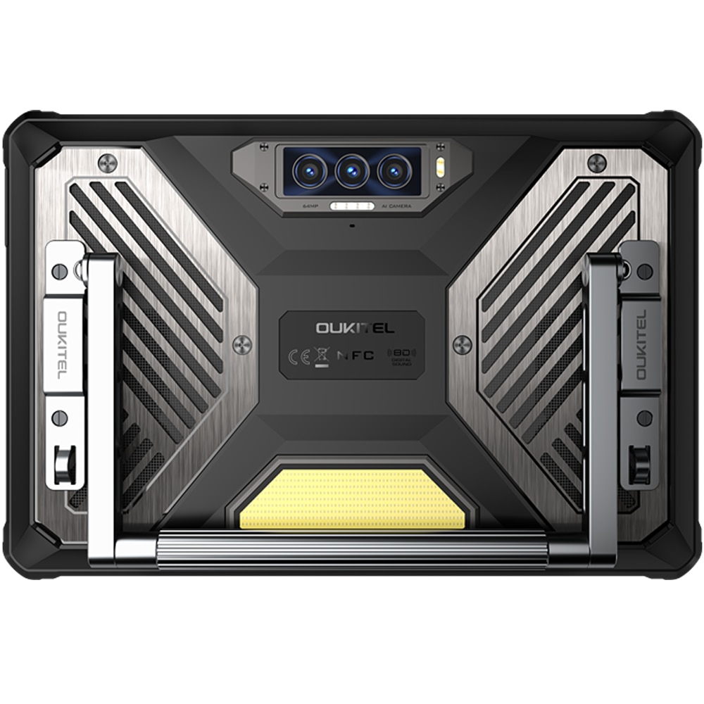 Tableta rugged Oukitel RT10, 5G, Dual-SIM, Wi-Fi, 11-inch 120Hz, Dimensity 7400X, 12GB RAM, 512GB, NFC, GPS, 25000mAh, Android 15