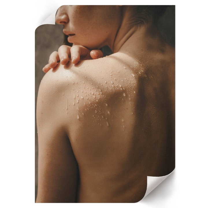 Poster A4 Canvas Decorativ, Wallfluent, Feminitate Senzuala, Bej, 21 x 29.7 cm, Decor Perete Interior, Pentru Living Sau Dormitor, 010030020070000293327