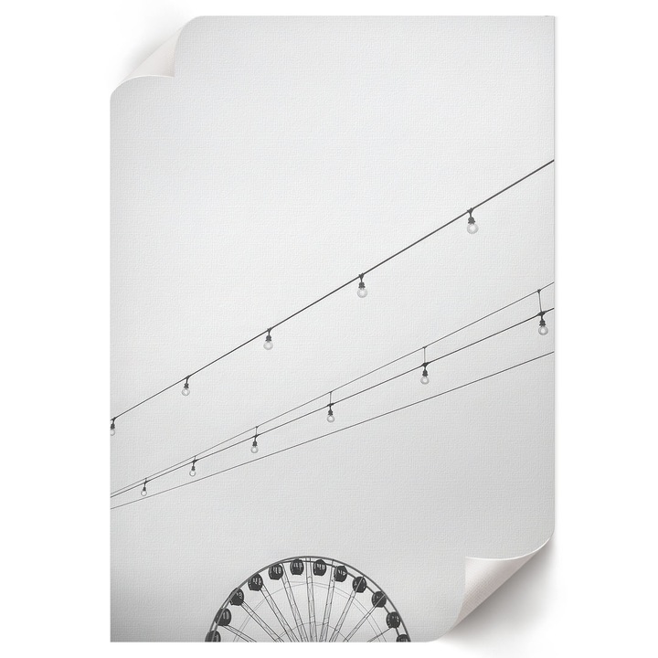 Poster A4 Canvas Decorativ, Wallfluent, Minimalism Urban, Alb, 21 x 29.7 cm, Decor Perete Interior, Pentru Living Sau Dormitor, 010030020070000293352