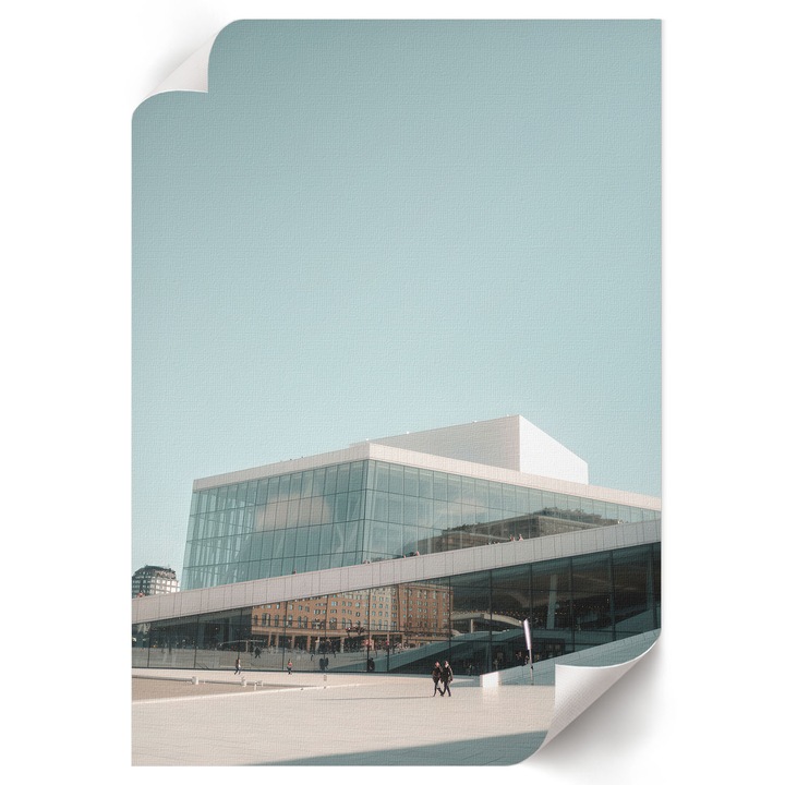 Poster A4 Canvas Decorativ, Wallfluent, Arhitectura Moderna, Gri, 21 x 29.7 cm, Decor Perete Interior, Pentru Living Sau Dormitor, 010030020070000293347