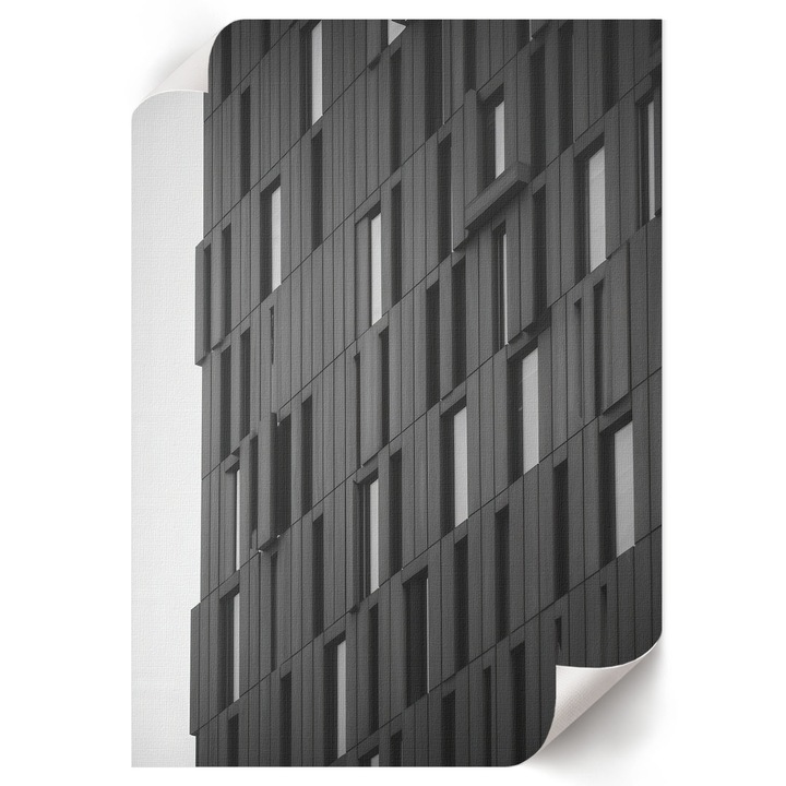 Poster A4 Canvas Decorativ, Wallfluent, Arhitectura Moderna, Gri, 21 x 29.7 cm, Decor Perete Interior, Pentru Living Sau Dormitor, 010030020070000293351