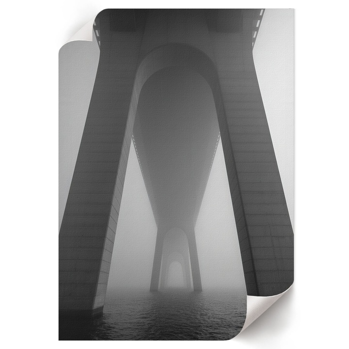 Poster A4 Canvas Decorativ, Wallfluent, Pod In Ceata, Gri, 21 x 29.7 cm, Decor Perete Interior, Pentru Living Sau Dormitor, 010030020070000293397