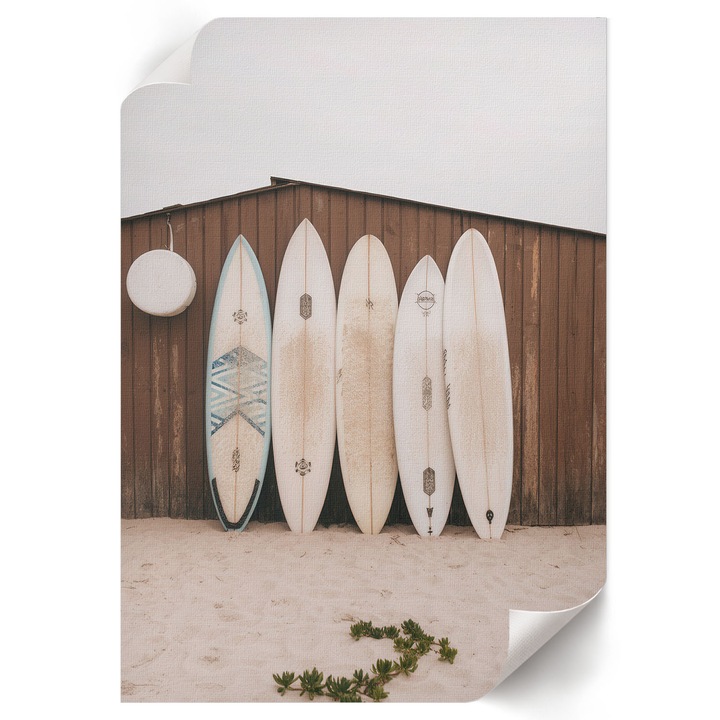 Poster A4 Canvas Decorativ, Wallfluent, Placi De Surf, Maro, 21 x 29.7 cm, Decor Perete Interior, Pentru Living Sau Dormitor, 010030020070000293369