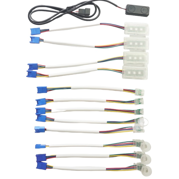 Комплект амбиентни светлини Carguard, RGB