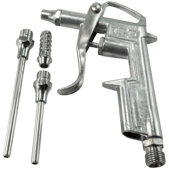 Pistol pneumatic de suflat aer cu duze interschimbabile, 1/4", 16/50/80 mm Carguard