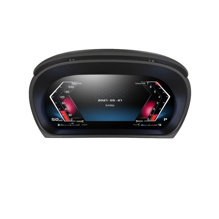 Tablou digital auto, instalare plug-and-play, suport multi-limba, 11 inch, 1920x720, 4x45W, 12V