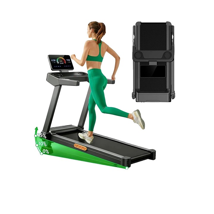 Futópad, ROBORE L20, 15% dőlésszög, 3.5 LE motor, max. sebesség 14 km/h, futófelület 40x107cm, összecsukható kivitel
