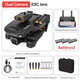 Mini Drona P7 Cu Camera Duala Pentru Copii Si Adulti, Quadcopter RC Pliabil 1080 HD, Evitarea Obstacolelor, Mod Fara Cap, Rasturnari 3D, Timp De Zbor De 30 De Minute, Cadou, 3 Baterii De 1800mAh