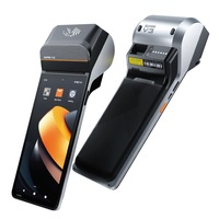 Terminal POS mobil smart cu imprimanta integrata SUNMI V3, non-GMS, 238 x 81.8 x 16.7 mm, SUNMI OS, negru-argintiu
