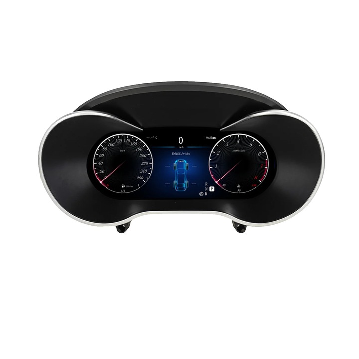 Panou digital pentru bord, LED, suport multilingv, 12.3 inch, pentru Benz C/GLC W205 X253 2015-2018