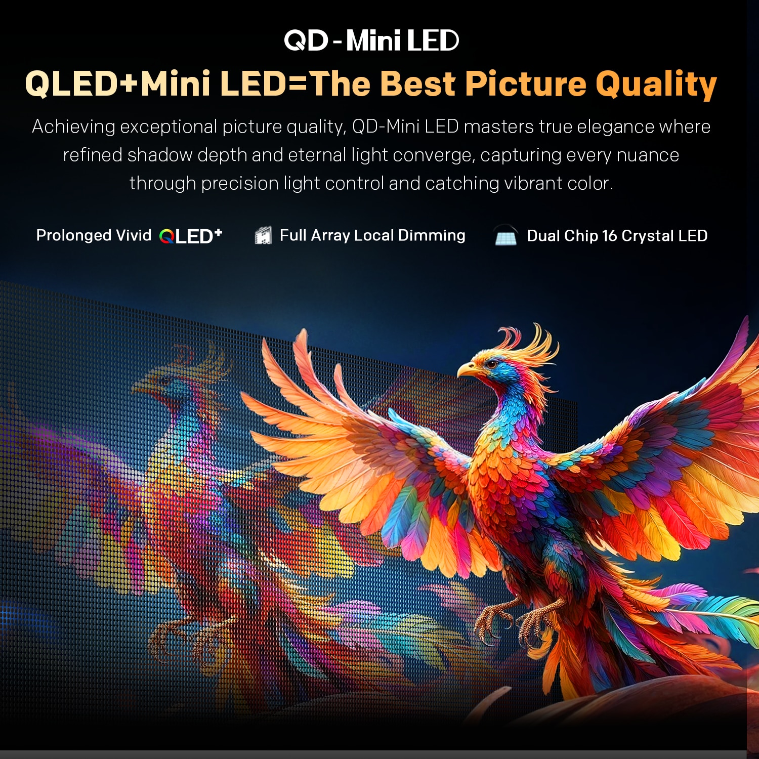Televizor METZ QD-MiniLed 75MNH7000Z, 189 cm, Smart Google TV, 4K Ultra HD, Clasa E (Model 2026)