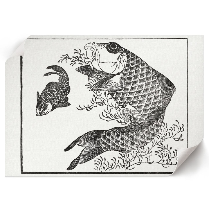 Poster A1 Canvas Decorativ, Wallfluent, Crap, Negru, 84 x 59.4 cm, Decor Perete Interior, Pentru Living Sau Dormitor, 010030020390000295081