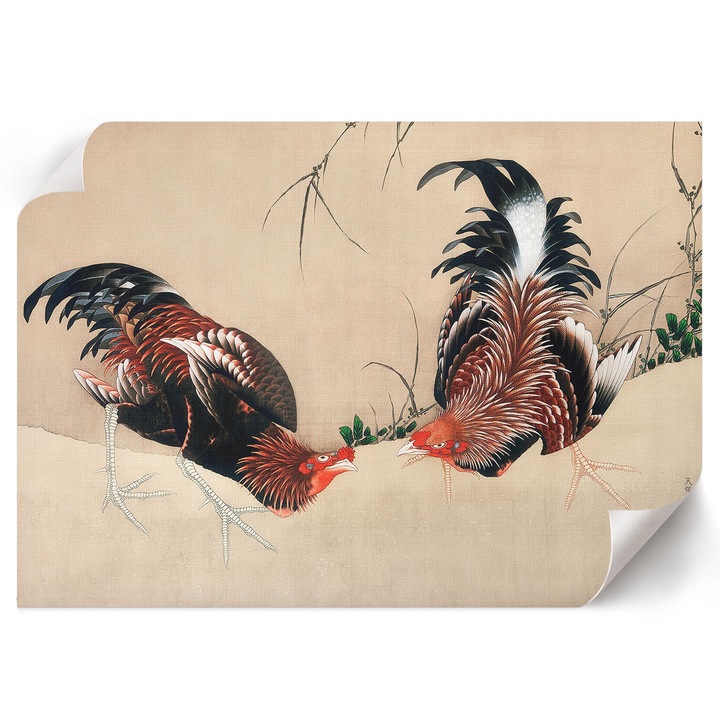 Poster A1 Canvas Decorativ, Wallfluent, Cocosi, Cremos, 84 x 59.4 cm, Decor Perete Interior, Pentru Living Sau Dormitor, 010030020390000295053