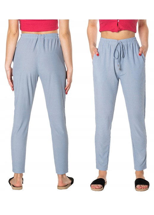 Pantaloni dama Megitarnow pentru sezon cald, Albastru
