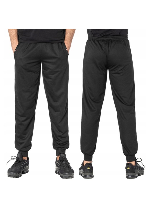 Férfi sportnadrág, Megitarnow, mandzsettás, fekete színű, rugalmas anyag, 2XL INTL