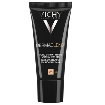 Fond de ten corector Vichy Dermablend 16H 25 Nude SPF 35, 30 ml Fond de ten corector Vichy Dermablend 16H 25 Nude SPF 35, 30 ml