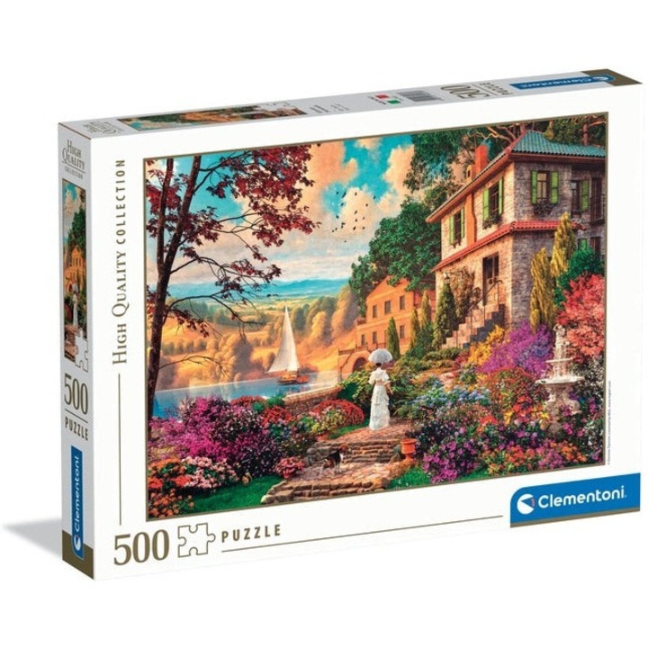 Пъзел 500 части Clementoni - Dominic Davison: Victorian Promenade (Clementoni-35613)