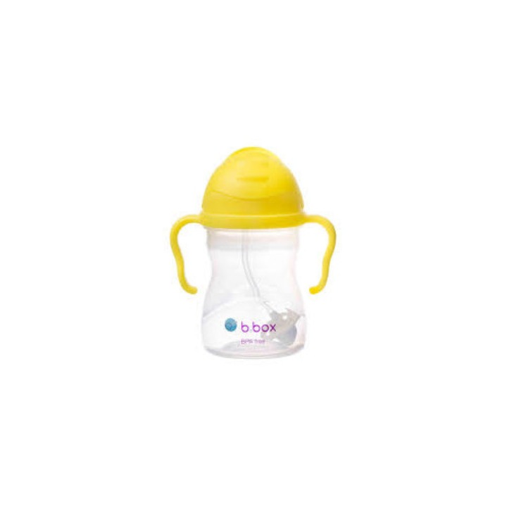 Cana cu pai, +6 luni, 240 ml, Galben inchis, BBOX