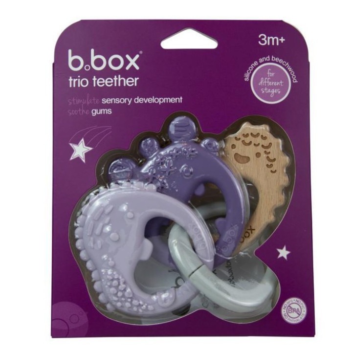 B.Box trio rágóka, 3 hónapos kortól, lila