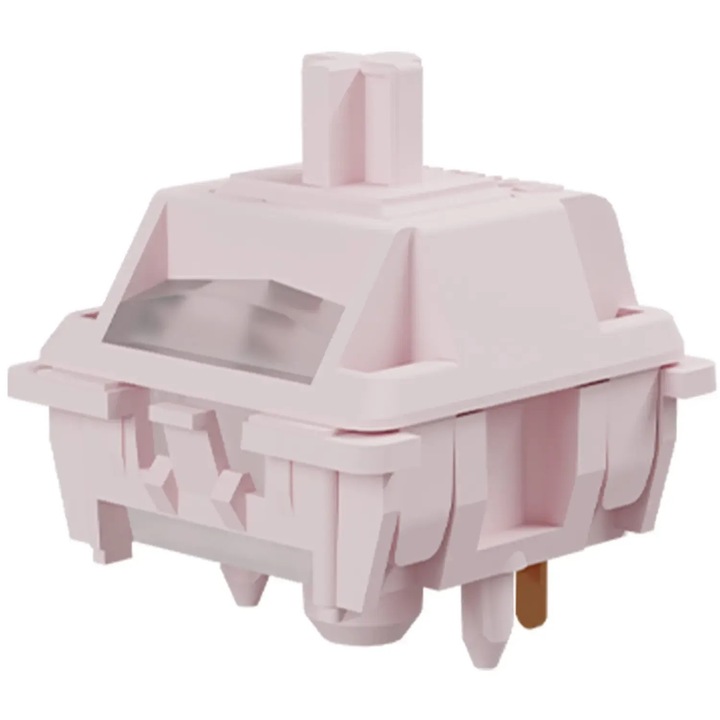 Комплект суичове Gateron Full POM Smoothie, 110 бр., розов, линеен тип