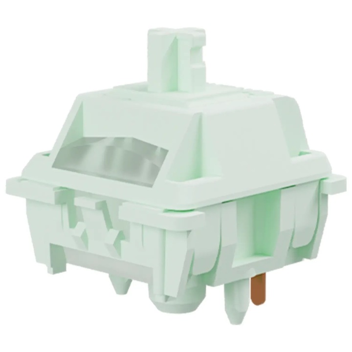 Комплект суичове Gateron Full POM Smoothie, Mint, 110 бр., линеен безшумен, 5 пина
