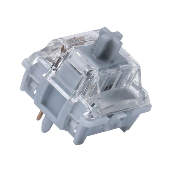 Комплект суичове Gateron Zero Degree, 110 бр., линеен, прозрачен, безшумен