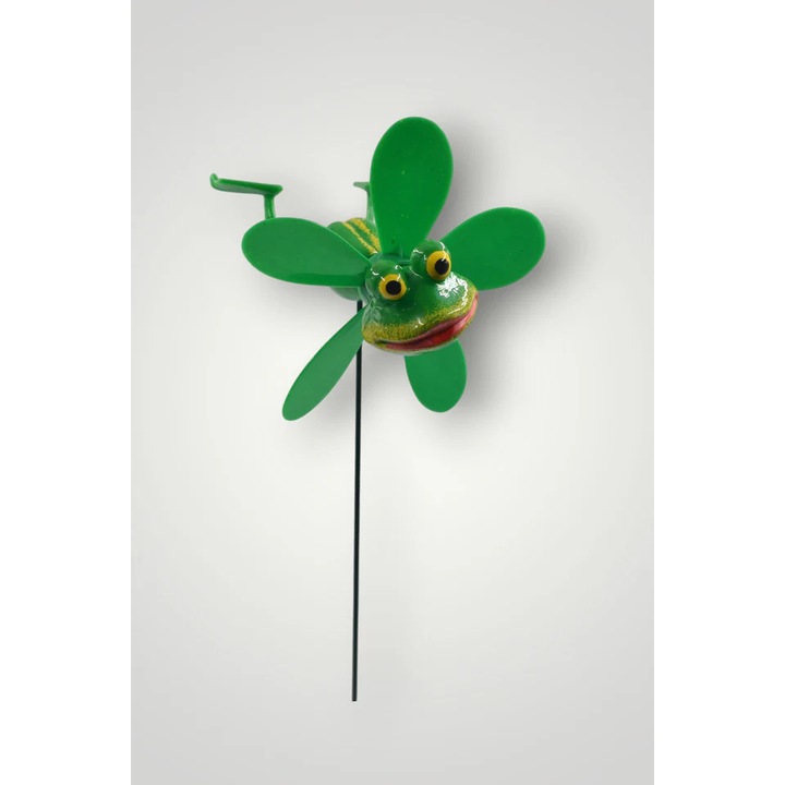 Moriscă de Vant cu Bat, floare plastic și metal, 60cm, 9x10x13cm