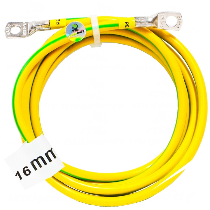 Cabluri electrice, Mojeledy, cablu de impamantare, 16mm, 6m, culoare galben-verde