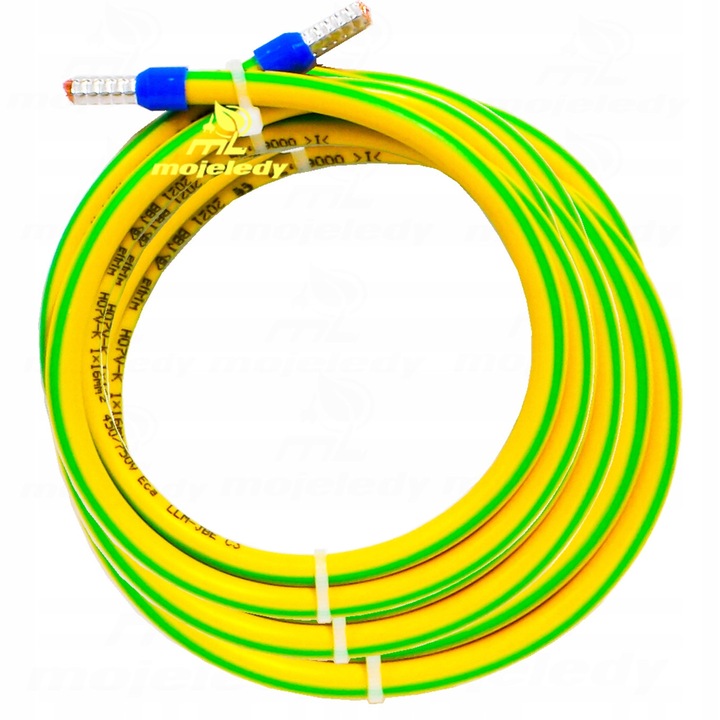 Cabluri electrice, Mojeledy, cablu de impamantare, 16mm, lungime 400cm, culoare galben-verde