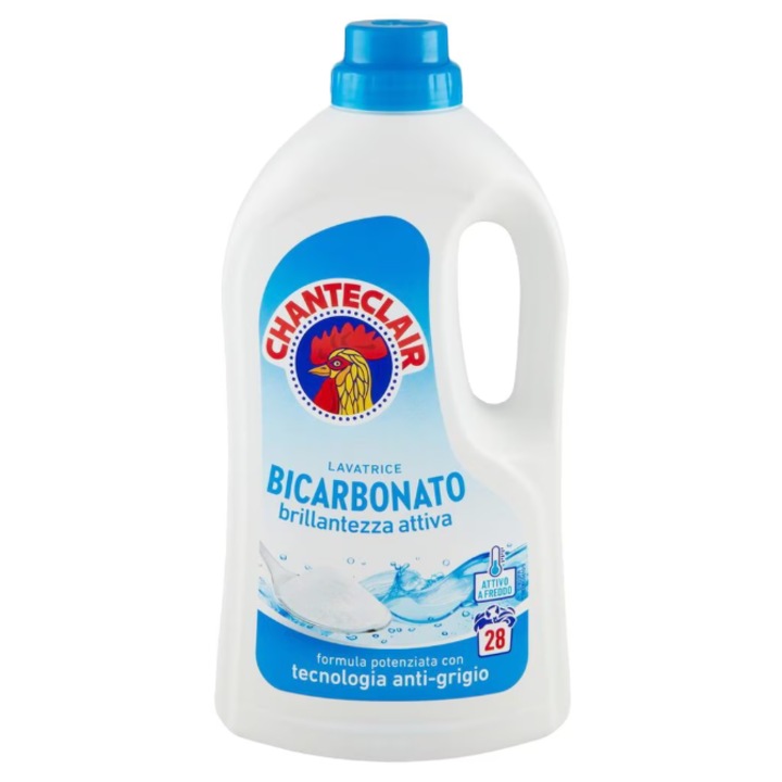 Detergent lichid Chanteclair Bicarbonato 1, 260L, 28 spalari, pentru rufe bumbac si microfibre