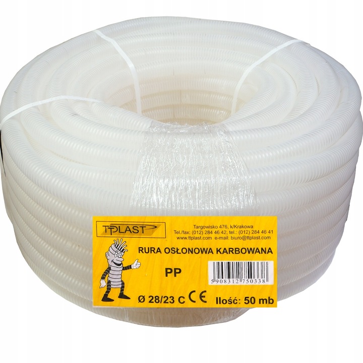 Tub transparent 28mm, TT Plast, 50m, PVC, montaj subtire