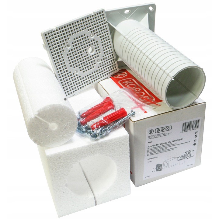 Doza izolatie KOPOS ELINSTAL 120x120x315mm, material PP, rezistent la temperaturi -25 - 60°C